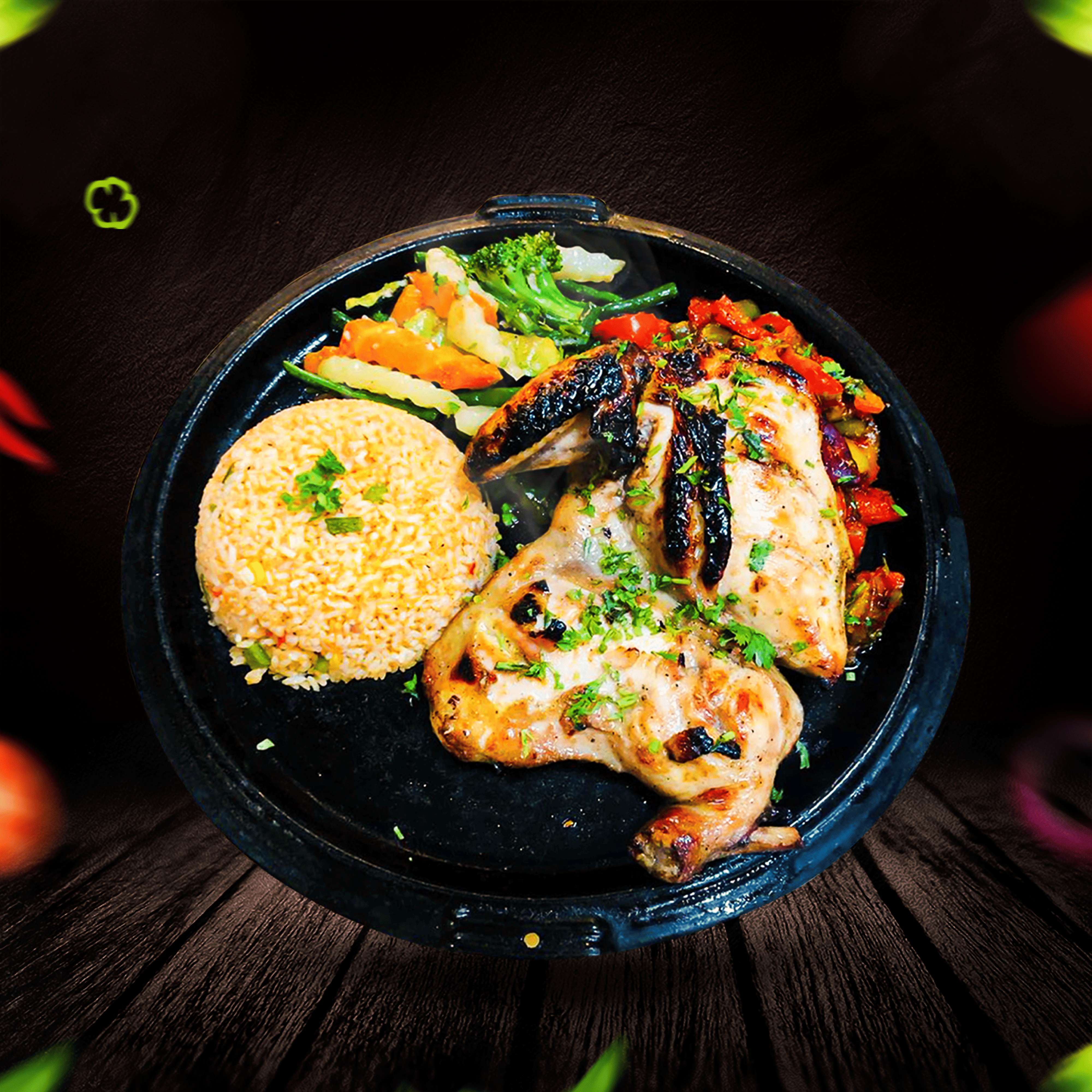 Belgium Chicken Steak - Zii Zii Island Menu Belgium Chicken Steak